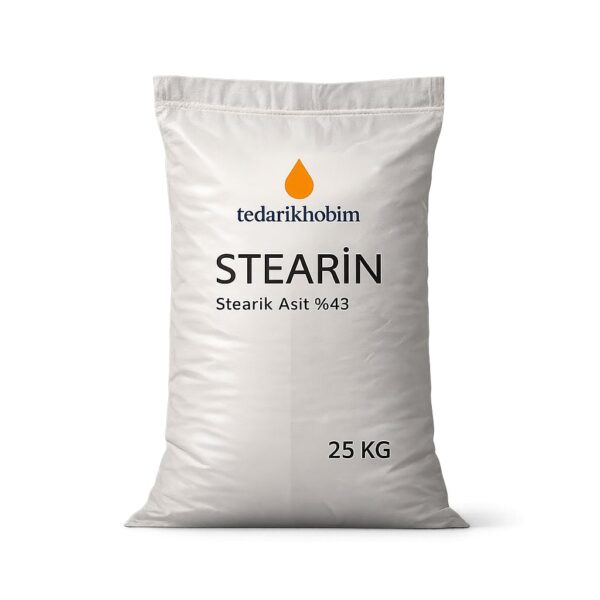 Tedarikhobim Stearik Asit (Stearin) 25 KG | %99,9 Saflık Endüstriyel Hammadde